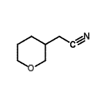 structure of CAS# 885271-49-8, Tetrahydro-2H-pyran-3-ylacetonitrile;2-(2H-3,4,5,6-tetrahydropyran-3-yl)ethanenitrile;MFCD08234896