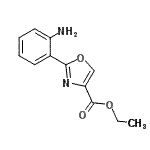 结构式 CAS# 885274-55-5, 乙基2-(2-氨基苯基)-1,3-恶唑-4-羧酸酯