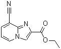 structure of CAS# 885275-88-7, Ethyl 8-cyanoimidazo[1,2-a]pyridine-2-carboxylate;8-Cyanoimidazo[1,2-a]pyridine-2-carboxylate d'éthyle;8-CYANO-IMIDAZO[1,2-A]PYRIDINE-2-CARBOXYLIC ACID ETHYL ESTER;Ethyl 8-cyanoimidazo[1,2-a]pyridine-2-carboxylate