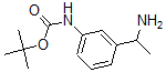 structure of CAS# 886362-19-2, N-[3-(1-Aminoethyl)Phenyl]-Carbamic Acid 1,1-Dimethylethyl Ester;Carbamic Acid, [3-(1-Aminoethyl)Phenyl]-, 1,1-Dimethylethyl Ester (9CI);Tert-Butyl N-[3-(1-Aminoethyl)Phenyl]Carbamate