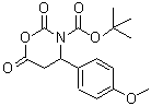 结构式 CAS# 886362-61-4, 4-(4-甲氧基苯基)-2,6-二氧代-1,3-恶嗪烷-3-羧酸叔丁酯