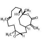 CAS 登录号：88643-48-5， (1R,3S,5S,12R,13R)-12-羟基-5,9,13-三甲基-16-亚甲基-4,14-二氧杂三环[11.3.2.0<sup>3,5</sup>]十八碳-8-烯-15-酮