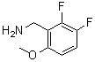 structure of CAS# 886501-77-5, 1-(2,3-Difluoro-6-methoxyphenyl)methanamine;(2,3-Difluoro-6-methoxyphenyl)methanamine;(2,3-difluoro-6-methoxyphenyl)methylamine
