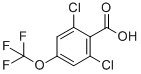 结构式 CAS# 886502-90-5, 2,6-二氯-4-(三氟甲氧基)苯甲酸