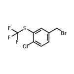 结构式 CAS# 886503-38-4, 4-(溴甲基)-1-氯-2-[(三氟甲基)硫基]苯