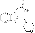 structure of CAS# 886851-65-6, [2-(4-Morpholinylmethyl)-1H-benzimidazol-1-yl]acetic acid;(2-Morpholin-4-ylmethyl-benzoimidazol-1-yl)-acetic acid;[2-(4-morpholinylmethyl)-1H-benzimidazol-1-yl]acetic acid;[2-(morpholin-4-ylmethyl)-1H-benzimidazol-1-yl]acetic acid