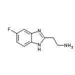 结构式 CAS# 887405-22-3, 2-(5-氟-1H-苯并咪唑-2-基)乙胺