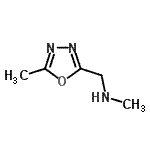 结构式 CAS# 887405-27-8, N-甲基-1-(5-甲基-1,3,4-恶二唑-2-基)甲胺