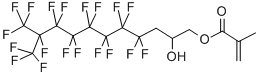 结构式 CAS# 88752-37-8, 3-(全氟-7-甲基辛基)-2-羟基丙基甲基丙烯酸酯