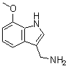 CAS 登录号：887582-65-2， 1-(7-甲氧基-1H-吲哚-3-基)甲胺