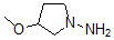 structure of CAS# 887591-13-1, 3-Methoxy-1-Pyrrolidinamine;3-METHOXY-PYRROLIDIN-1-YLAMINE;1-Pyrrolidinamine, 3-Methoxy-;1-Amino-3-Methoxypyrrolidine