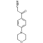 结构式 CAS# 887591-40-4, 3-(4-吗啉基苯基)-3-氧代-丙腈