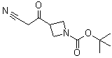 结构式 CAS# 887594-13-0, 3-(氰基乙酰基)-1-吖丁啶羧酸叔丁酯