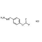 structure of CAS# 887596-65-8, [4-(Difluoromethoxy)benzyl]hydrazine hydrochloride (1:1);[4-(Difluoromethoxy)benzyl]hydrazine hydrochloride;[4-(difluoromethoxy)phenyl]methylhydrazine, chloride;MFCD08458142
