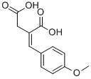 结构式 CAS# 889-10-1, 2-(4-甲氧基苄亚基)琥珀酸