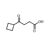 structure of CAS# 889953-85-9, 4-Cyclobutyl-4-oxobutanoic acid;4-Cyclobutyl-4-oxobutanoic acid;4-Cyclobutyl-4-oxobutyric acid;4-CYCLOBUTYL-4-OXO-BUTYRIC ACID