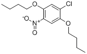 structure of CAS# 89-30-5, 1,4-Dibutoxy-2-Chloro-5-Nitrobenzene;1,4-Dibutoxy-2-Chloro-5-Nitro-Benzene;St5447232