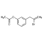 结构式 CAS# 890097-81-1, 3-(2-溴-2-丙烯-1-基)苯基乙酸酯