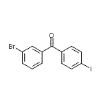 结构式 CAS# 890098-13-2, (3-溴苯基)(4-碘苯基)甲酮