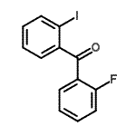 结构式 CAS# 890098-22-3, (2-氟苯基)(2-碘苯基)甲酮