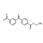 结构式 CAS# 890098-31-4, 乙基4-(3-硝基苯甲酰)苯甲酸酯