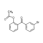 结构式 CAS# 890099-19-1, 2-(3-溴苯甲酰基)苯基乙酸酯
