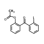 结构式 CAS# 890099-22-6, 2-(2-碘苯甲酰基)苯基乙酸酯