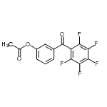结构式 CAS# 890099-26-0, 3-(五氟苯甲酰)苯基乙酸酯