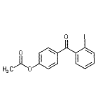 结构式 CAS# 890099-48-6, 4-(2-碘苯甲酰基)苯基乙酸酯