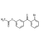 结构式 CAS# 890099-57-7, 3-(2-溴苯甲酰基)苯基乙酸酯