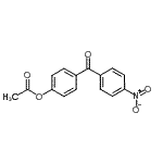 结构式 CAS# 890099-64-6, 4-(4-硝基苯甲酰)苯基乙酸酯