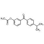 结构式 CAS# 890099-82-8, 3-(4-异丙基苯甲酰基)苯基乙酸酯