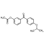 结构式 CAS# 890099-84-0, 3-(4-异丙氧基苯甲酰基)苯基乙酸酯