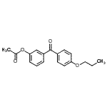 structure of CAS# 890100-02-4, 3-(4-Propoxybenzoyl)phenyl acetate;3-Acetoxy-4'-propoxybenzophenone