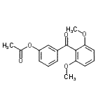 结构式 CAS# 890100-40-0, 3-(2,6-二甲氧基苯甲酰基)苯基乙酸酯