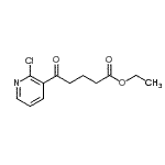 结构式 CAS# 890100-55-7, 乙基5-(2-氯-3-吡啶基)-5-氧代戊酸酯