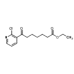 structure of CAS# 890100-59-1, Ethyl 7-(2-chloro-3-pyridinyl)-7-oxoheptanoate;Ethyl 7-(2-chloro-3-pyridyl)-7-oxoheptanoate