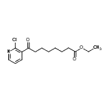结构式 CAS# 890100-61-5, 乙基8-(2-氯-3-吡啶基)-8-氧代辛酸酯