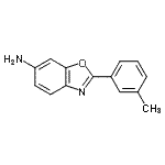 structure of CAS# 890985-45-2, 2-(3-Methylphenyl)-1,3-benzoxazol-6-amine;2-(3-methylphenyl)-1,3-benzoxazol-6-amine;MFCD07113584;ZINC06703016
