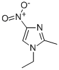 structure of CAS# 89128-07-4, 1-Ethyl-2-Methyl-4-Nitro-1H-Imidazole;1-ETHYL-2-METHYL-4-NITRO-1H-IMIDAZOLE