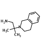 结构式 CAS# 891642-99-2, 2-(3,4-二氢-2(1H)-异喹啉基)-2-甲基-1-丙胺