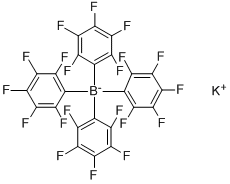 结构式 CAS# 89171-23-3, 四(五氟苯基)硼酸钾
