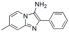 结构式 CAS# 89185-45-5, 7-甲基-2-苯基-咪唑并[1,2-a]吡啶-3-胺