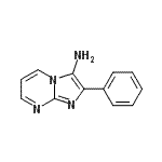 结构式 CAS# 89185-48-8, 2-苯基咪唑并[1,2-a]嘧啶-3-胺