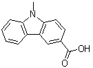 结构式 CAS# 89374-79-8, 9-甲基-9H-咔唑-3-羧酸