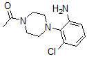 结构式 CAS# 893779-10-7, 1-[4-(2-氨基-6-氯苯基)-1-哌嗪基]-乙酮