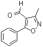 结构式 CAS# 89479-66-3, 3-甲基-5-苯基-4-异恶唑甲醛