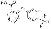 结构式 CAS# 895-45-4, 2-[[4-(三氟甲基)苯基]硫代]苯甲酸