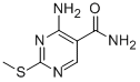 结构式 CAS# 89533-28-8, 4-氨基-2-(甲硫基)嘧啶-5-甲酰胺