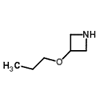 structure of CAS# 897086-92-9, 3-Propoxyazetidine;3-Azetidinyl propyl ether;3-Azetidinylpropylether;3-Propoxy-azetidine